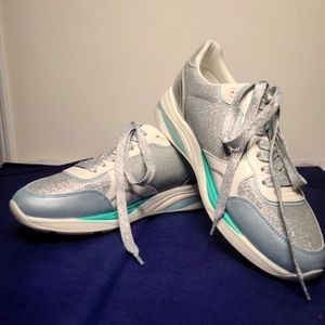 Aldo Sparkle Glitter Running Shoes NWOT